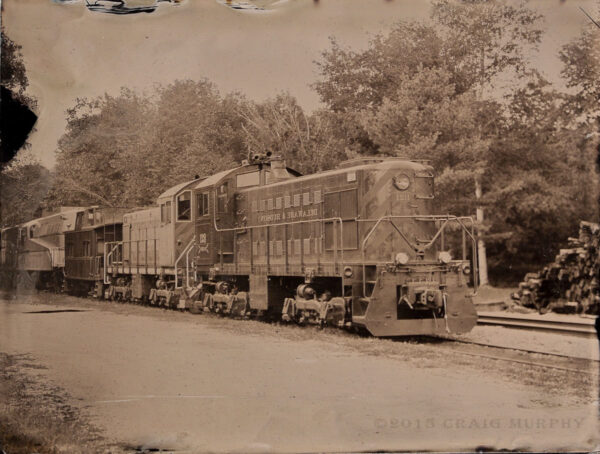 Saratoga North Creek Train Tintype by photographer Craig Murphy - Glens Falls Art