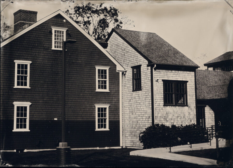 glens falls art tintype of Cahoon Museum on Cape Cod by artist Craig Murphy made at Cahoon Museum Cape Cod.